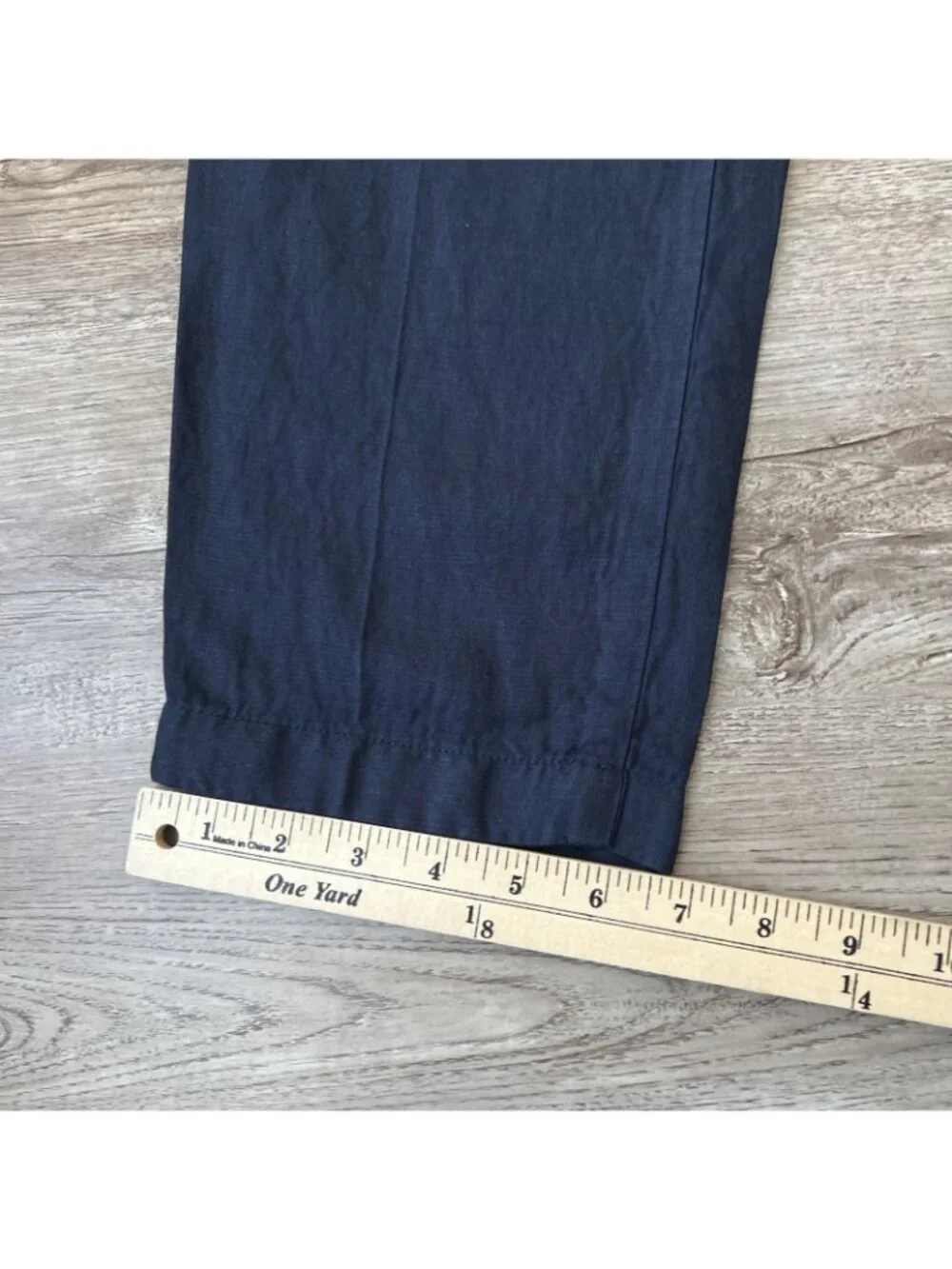 J Lindeberg Sasha Drape Linen Pants Mens 32x30 Navy Elastic Waist Slim Fit NWT